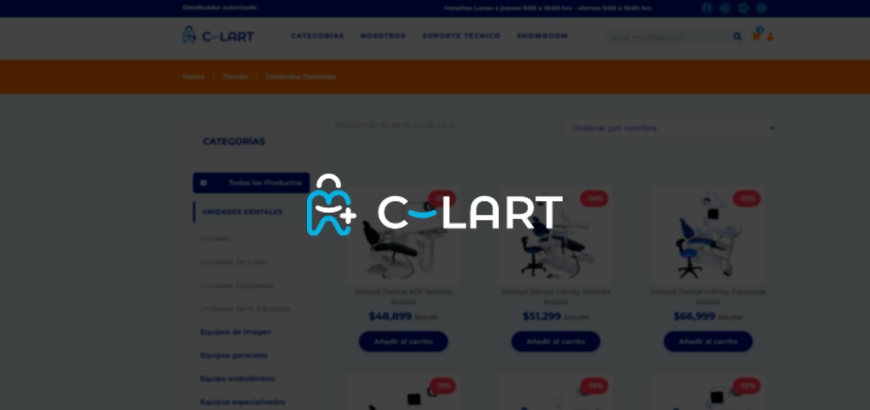 Captura del sitio Clart